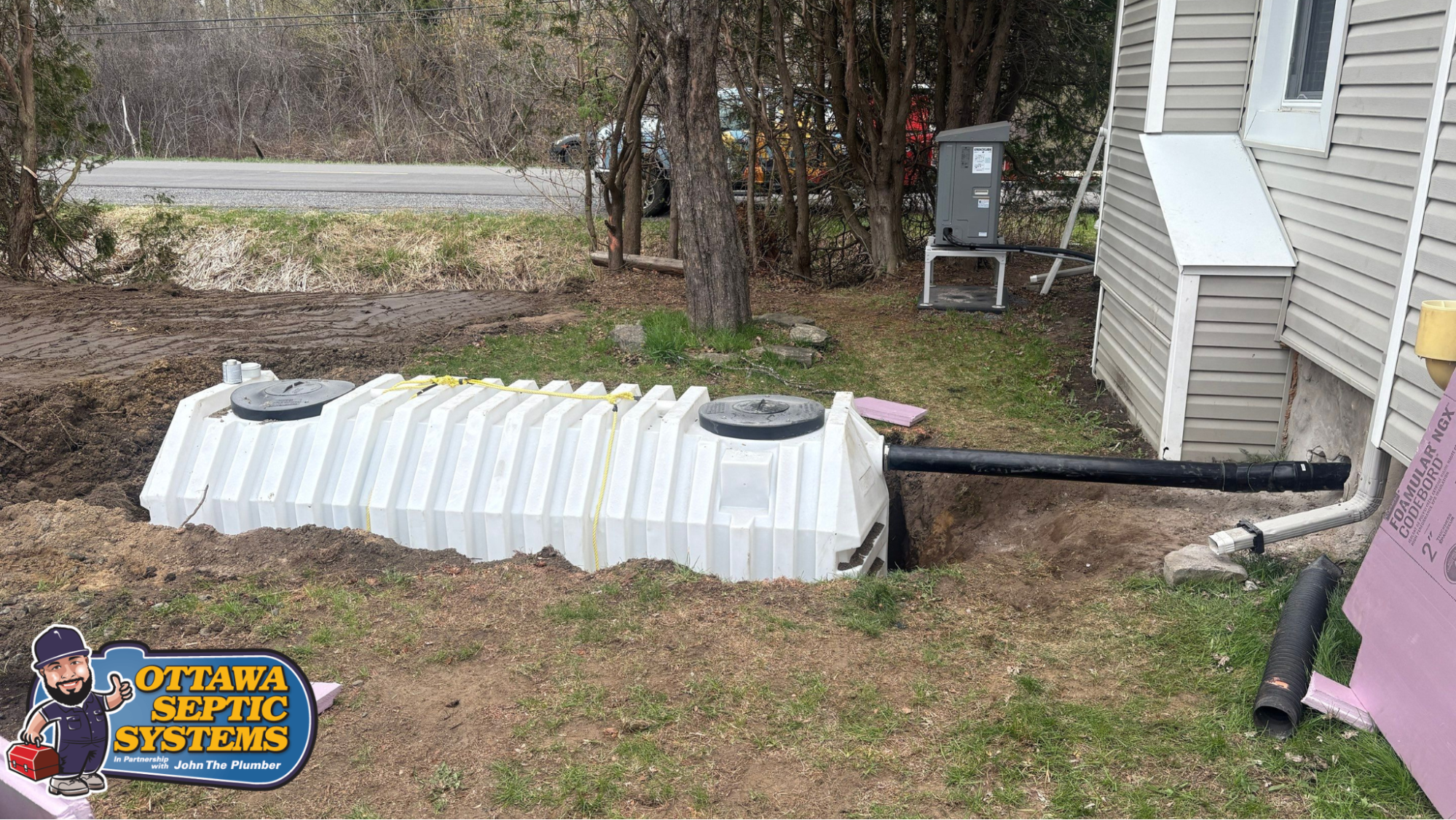 New septic tank installation in Kemptville
